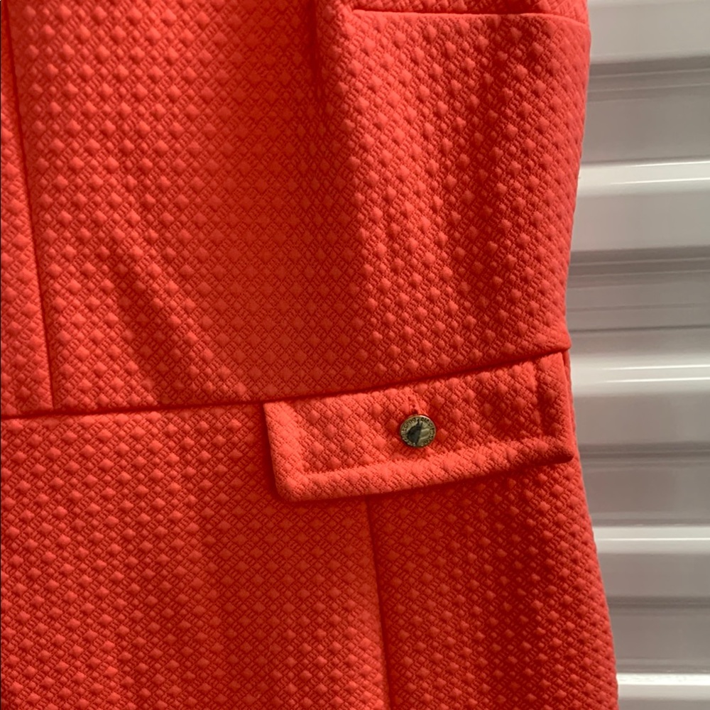 Liz Claiborne Orange Pink Sleeveless Sheath Dress - Picture 5 of 12